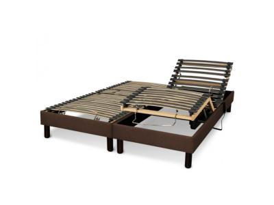 ESSENZIA  Zen - Sommier &eacute;lectrique DETENTE 2x70x190 - Pour 2 personnes