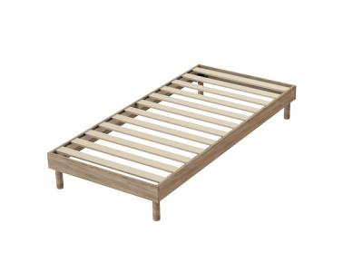 SELENIA Sommier en Kit A latte Ch&ecirc;ne gris clair 90x190