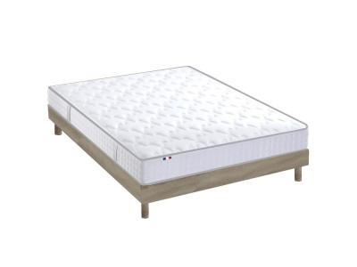 SELENIA Sommier en Kit A latte Ch&ecirc;ne gris clair 140x190