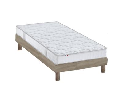 SELENIA Sommier en Kit A latte Ch&ecirc;ne gris clair 90x200