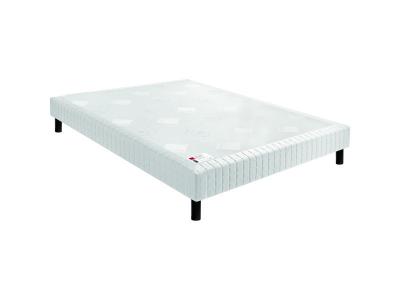 EPEDA Sommier  confort ferme deco nature carr&eacute; ecru 80x200