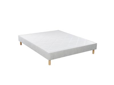 ESSENZIA Sommier  multiensach&eacute;s grand confort gris 140x190 ressorts