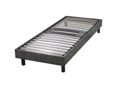 TERRE DE NUIT Sommier kit d&eacute;cor b&eacute;ton zone lombaire renforc&eacute;e 90x190 cm 