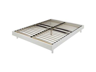 TERRE DE NUIT  Sommier kit d&eacute;cor Blanc Zone Lombaire renforc&eacute;e 140x190