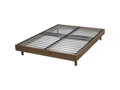 TERRE DE NUIT Sommier kit d&eacute;cor ch&ecirc;ne oak zone lombaire renforc&eacute;e 140x190