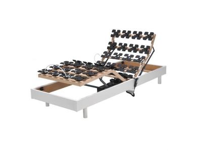 LEQUAIDESAFFAIRES Sommier relaxation &eacute;lectrique flexpalace 80x200 / blanc