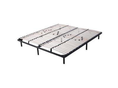 PAOLO COLLANER Sommier r&eacute;sistant &agrave; lattes r&eacute;glables + pieds inclus 200x200 cm