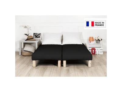 BY SOMMIFLEX Sommier tapissier 180x200cm noir (90x200x2)