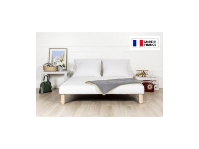 BY SOMMIFLEX Sommier tapissier 90x200cm fabrique en france + pieds offert