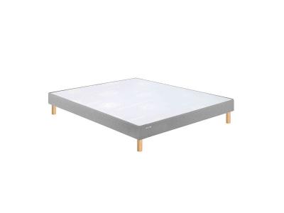GENERIQUE Sommier Bultex Vigoroso gris confort ferme pieds 2x80x200