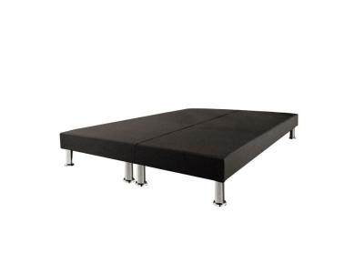 EBAC Sommier tapissier + jeu de pieds 90+90x200 Deco 2x12 lattes