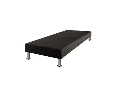 EBAC Sommier tapissier + jeu de pieds 90x190 Deco 12 lattes