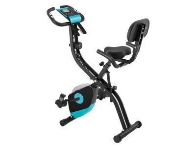 SONGMICS V&eacute;lo d'appartement pliable, Noir et Bleu