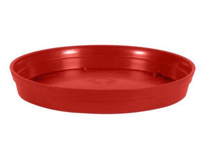 EDA Soucoupe ronde Toscane d.34cm rouge pour pots ronds 
