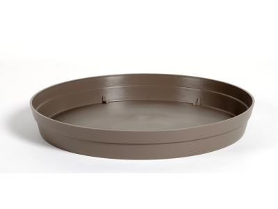 EDA Soucoupe ronde Toscane d.40cm taupe pour pots ronds