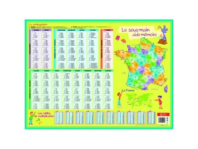  BOUCHUT Sous-main carton rigide Aide-m&eacute;moire 40,5 X 55 cm
