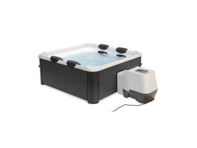 MSPA Spa rigide 6 personnes gris, 4 coussins, b&acirc;che incluse l sweeek