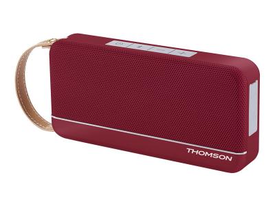 THOMSON Enceinte sans fil portable rouge m&eacute;tallis&eacute;  WS02RM