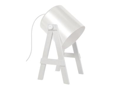 TOSEL SPIELBERG - Lampe de bureau articul&eacute; bois blanc