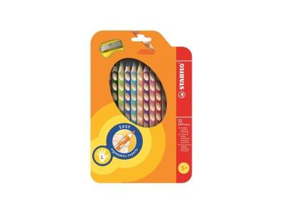 STABILO  &Eacute;tui thermoform&eacute; de 12 Crayons de couleur Easycolors + 1 Taille - crayon