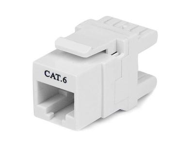 Startech 180&deg; Cat 6 Keystone Wall Jack Blanc