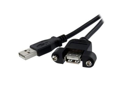 STARTECH.COM Startech Panel Mount Usb Cable A To A 91 Cm Noir