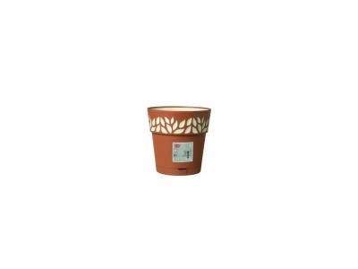 STEFANPLAST  pot de fleurs cloe - 15 x h15 cm - terre d'ombre et vanille