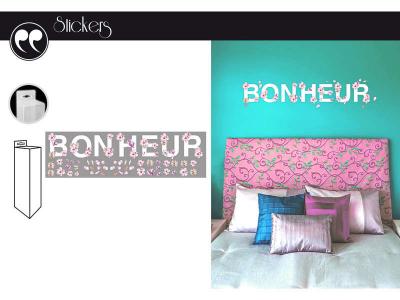 ZEN ET ETHNIQUE Stickers Muraux Bonheur 