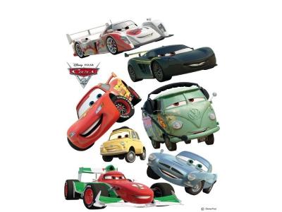 DISNEY AG ART Stickers g&eacute;ant Cars Flash Mcqueen et Francesco 