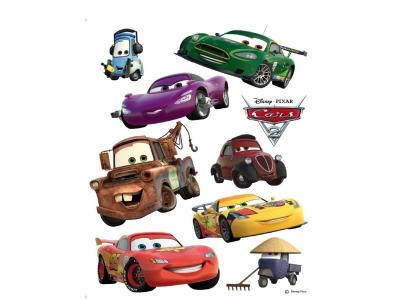 AG  ART Stickers g&eacute;ant Cars Flash McQueen et Martin 