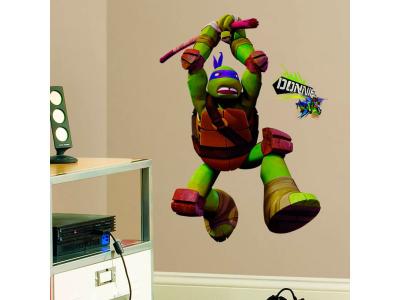 YORK WALLCOVERINGS ROOMMATES Stickers g&eacute;ant Donatello Tortues Ninja Nickelodeon H 90 CM 