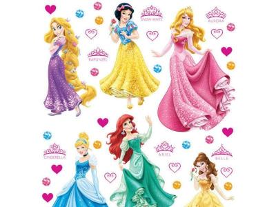AG  ART Stickers g&eacute;ant Princesses Disney 42.5 x 65 cm