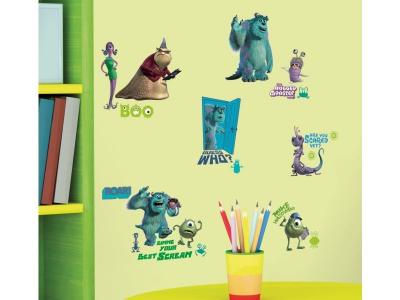 ROOMMATES Room Mates Disney Stickers Muraux Moyens Monsters Inc 33X23cm- - D&eacute;co