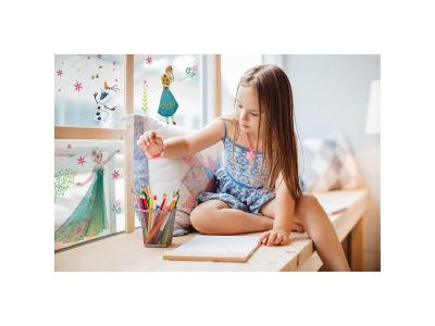 KOMAR Frozen Flower  Window d'autocollants, 1 pi&egrave;ce, multicolore, 16407