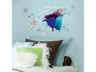 ROOMMATES Room Mates Disney Sticker Mural Geant Frozen Elsa, Anna & Olaf 81X40C