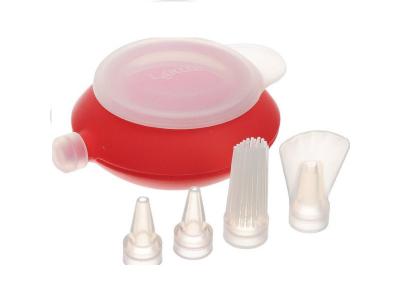LKU L&eacute;ku&eacute; decopen 4 douilles + bouchon rouge silicone