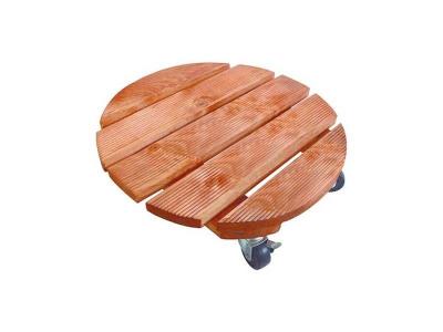 NORTENE Support &agrave; roulettes bois FSC lasur&eacute; FLORA ROLL LASURE - &Oslash; 40 cm