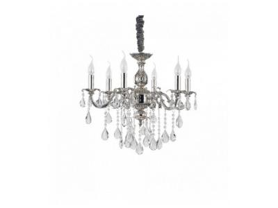 IDEAL LUX  Impero SP6 - Lampe suspension - Argent - 