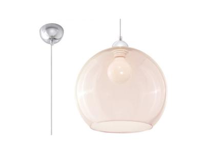 SOLLUX LIGHTING  Suspension boule en verre Champagne Chrome
