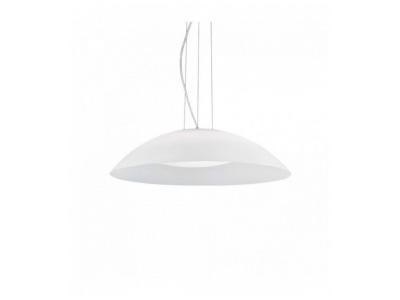 IDEAL LUX  Lena - Luminaire Suspendu &Agrave; 3 Ampoules &Agrave; D&ocirc;me Blanc, E27