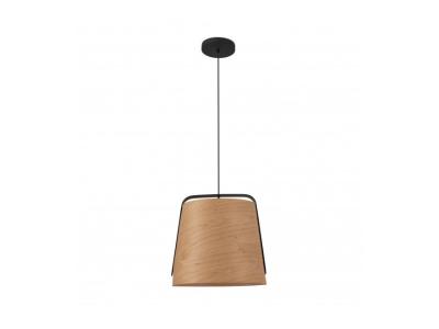 FARO INDOOR Faro Barcelona 29848 - STOOD Lampe suspension noire et bois