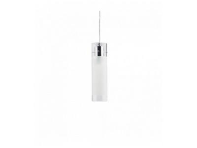 IDEAL LUX Suspension Chrom&eacute;e FLAM 1 ampoule Largeur 7 Cm