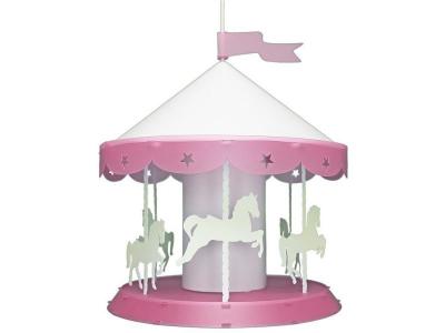 R&M COUDERT R&M Coudert Lampe de Plafond Suspension Chambre Enfant Man&egrave;ge Rose