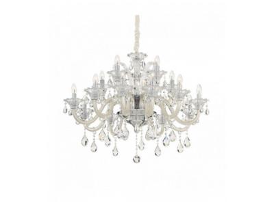IDEAL LUX Suspension Ivoire en cristal COLOSSAL 15 ampoules