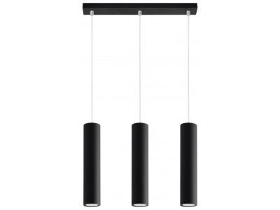 SOLLUX LIGHTING Suspension en acier noir Lagos 3 - Sollux