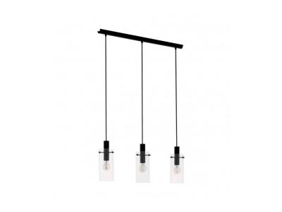 EGLO Suspension MONTEFINO 3 ampoules noir