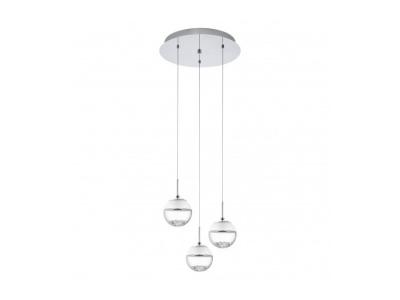EGLO  93709&Nbsp;Lampe Ronde &Agrave; Suspension / M&Eacute;Tal Transparent