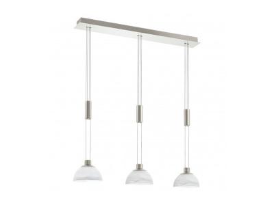EGLO  Lampe Suspension Led Montefio/3, Nickel Mat/Alb&acirc;tre 93468&nbsp;E
