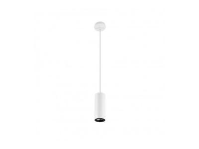 LEDS C4 COLGANTE PIPE 1 X GU10 50 BLANCO MATE NEGRO MATE - Ref: 00-0073-14-05