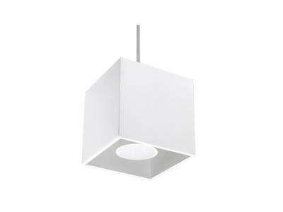 SOLLUX LIGHTING Suspension quad aluminium blanc 1 ampoule